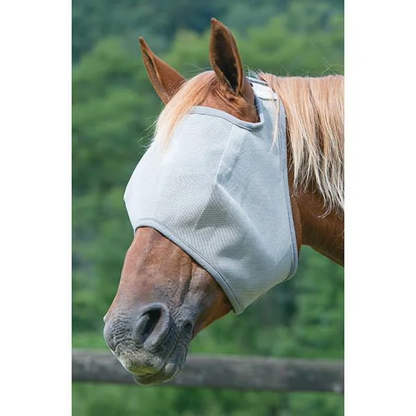 Double Closure Open Ear Fly Mask with Xtended Life Closure - Grey