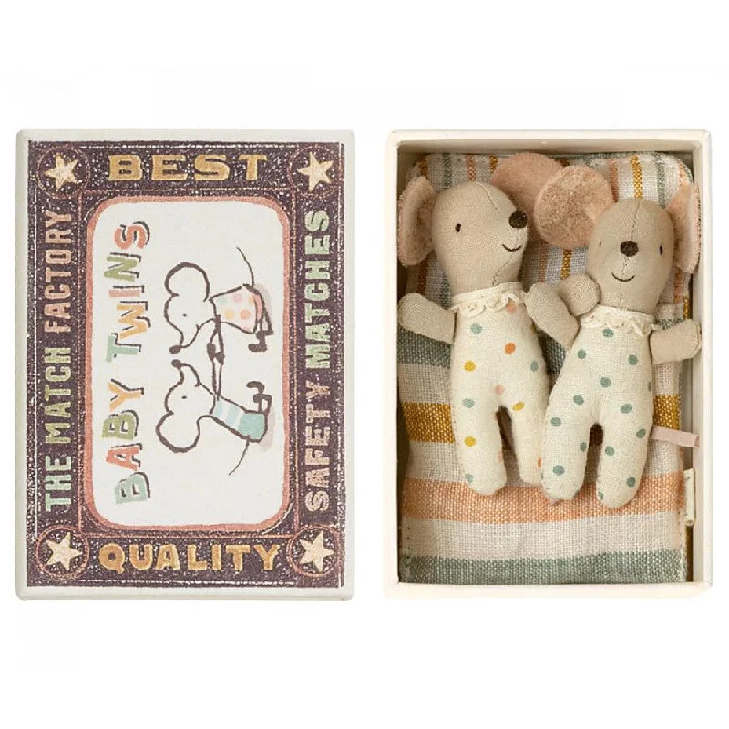 Maileg baby mice twins in matchbox 2023