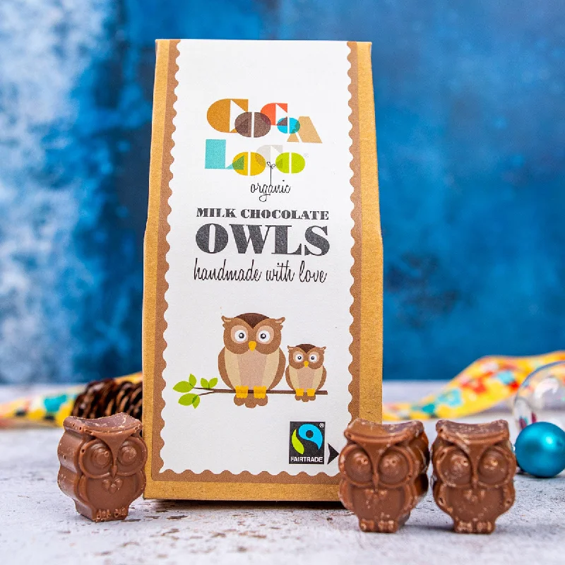 Cocoa Loco Milk Chocolate Owls 100g