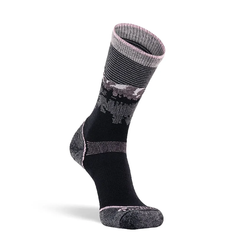 Women's Krakatoa Lightweight Crew Hiking Sock - Black