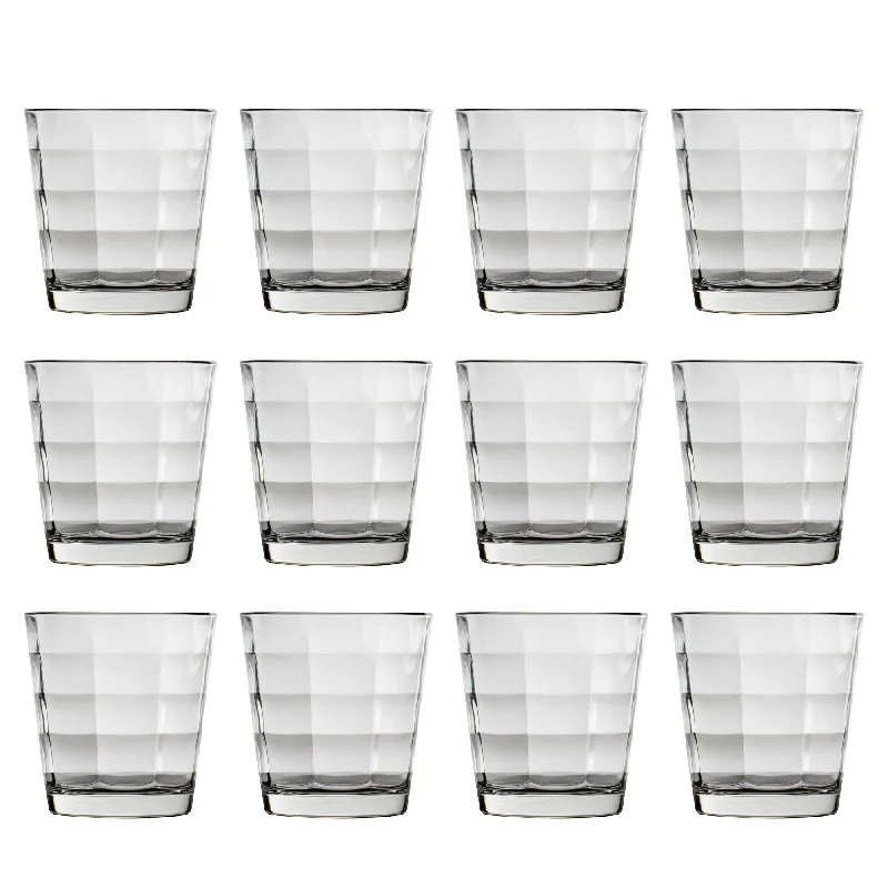 240ml Cube Whisky Glasses - Pack of 12 - By Bormioli Rocco