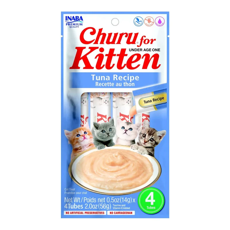    - Indoor cat food  /pet-cat-food-1INABA Cat Churu Tuna Recipe Kitten Cat Treats 56G