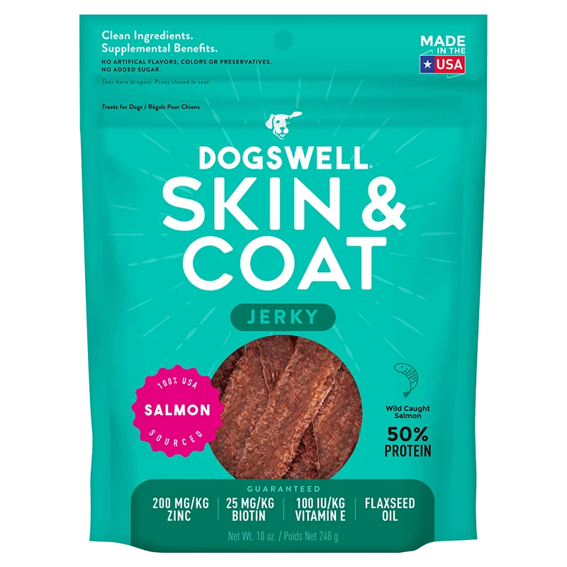  -Cost-effective dog food/pet-dog-food-1Skin & Coat Jerky Dog Treats (Salmon Recipe) - 10oz