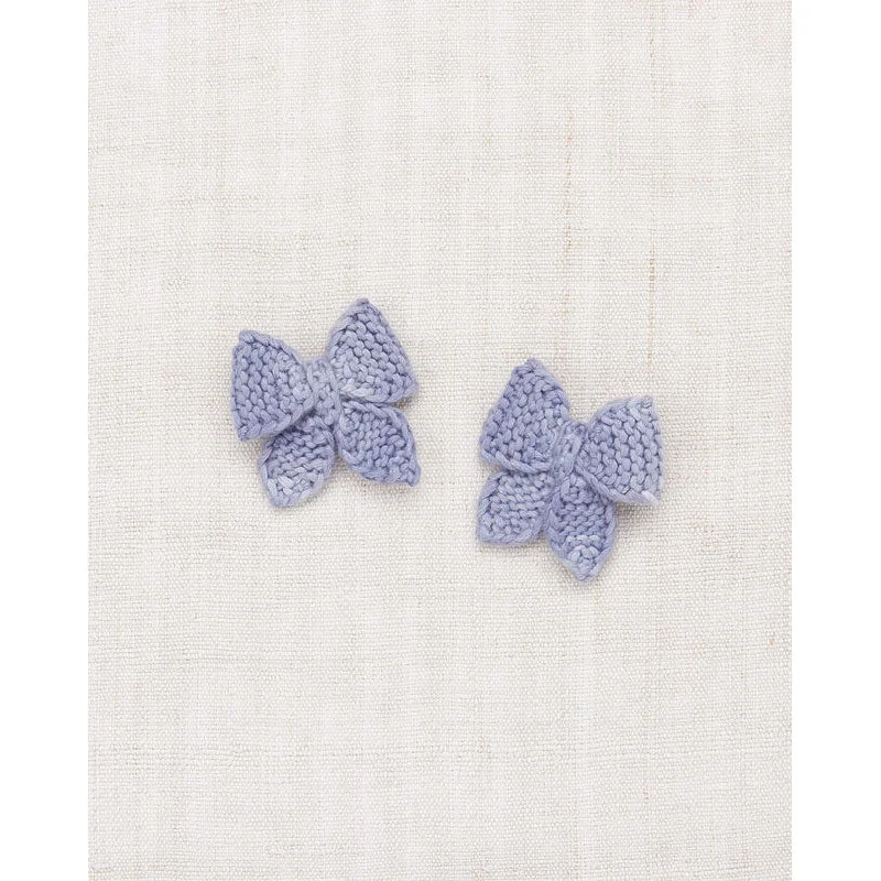 Misha and Puff Pewter Baby Puff Bow Set