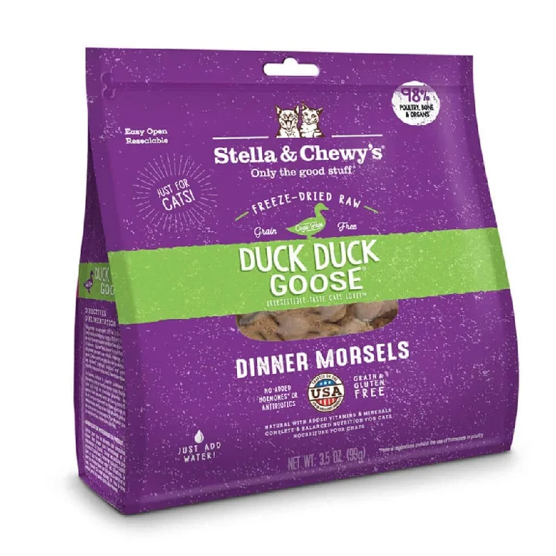    - Recommended online stores for cat food  /pet-cat-food-1STELLA & CHEWY'S® DUCK, DUCK GOOSE FREEZE-DRIED RAW DINNER MORSELS CAT FOOD